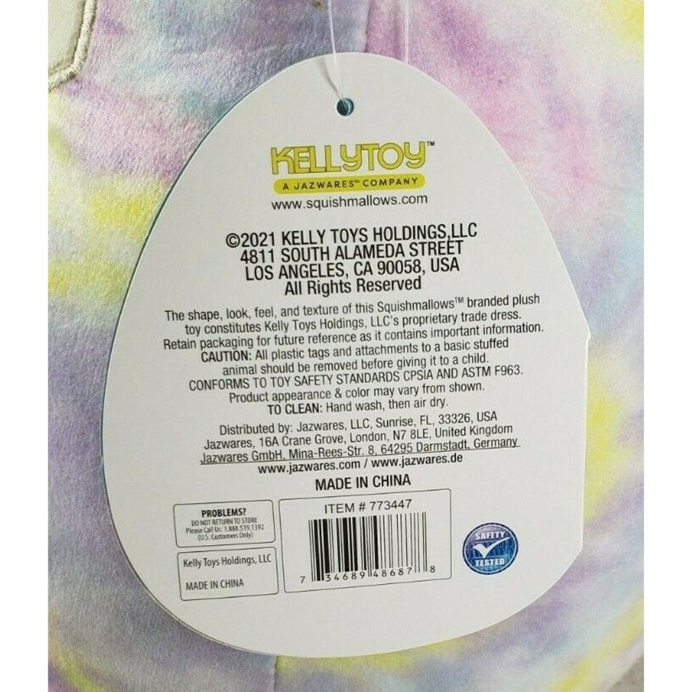 Squishmallow 12" Felexine Fox Soft Tie Dye Plush BNWT - Picture 4 of 12